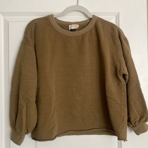 Olive green sweatshirt